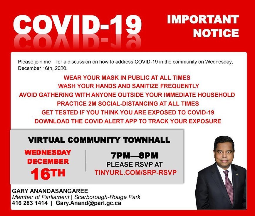 COVID-19 Virtual Town Hall Important Notice on upcoming virtual town hall
